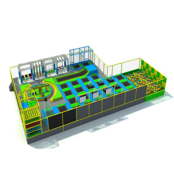 Multi Functional Kids Indoor Trampoline Equipment For Amusement Park KP190610