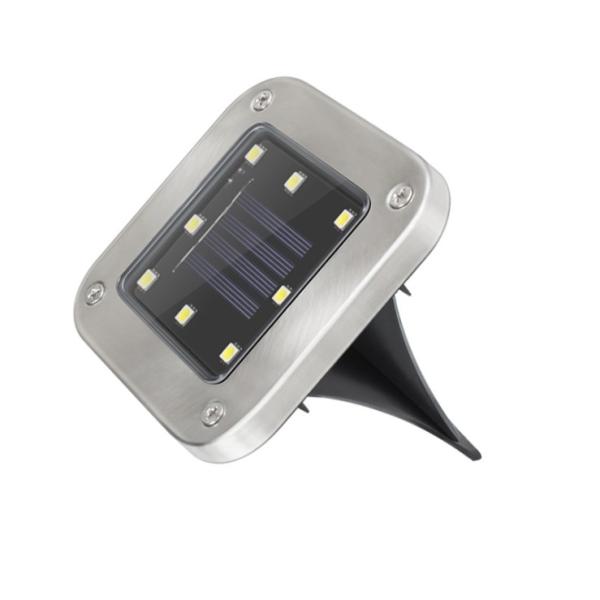 8LED rgb wireless solar Professional Lighting Recessed Trail Light step lamp garden Underground Light for Lawn Pathway