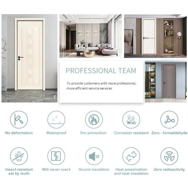 Solid Core Israel WPC Painting Interior Front Door Wooden Timber