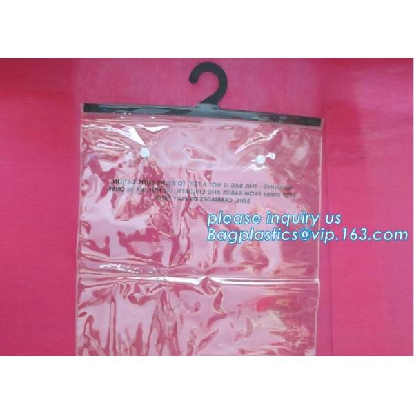 hanger bag with zip lock on the top,Frosted Zip lockk bag EVA PVC hanger bag for clothes, EVA frost drawstring bag, Froste