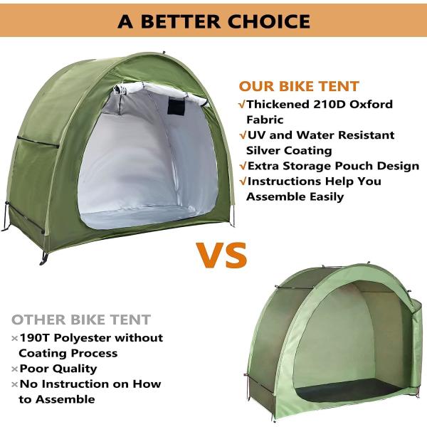Outdoor Bicycle Storage Room Tent, Bike Cover Storage Outdoor Portable Bicycle Tent, Storage Tent for Home Garden
