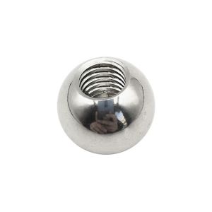 High Precision M10 Threaded Steel Balls , Construction Carbon Steel Sphere