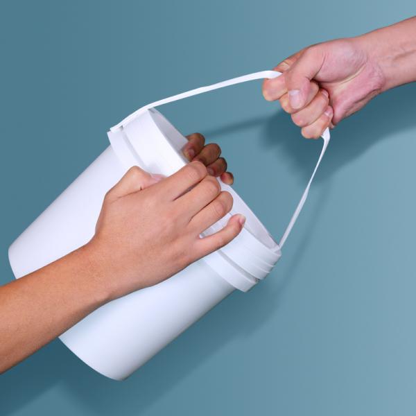 1 Liter Plastic Bucket for Honey Painting Packaging Container Durable and Lightweight