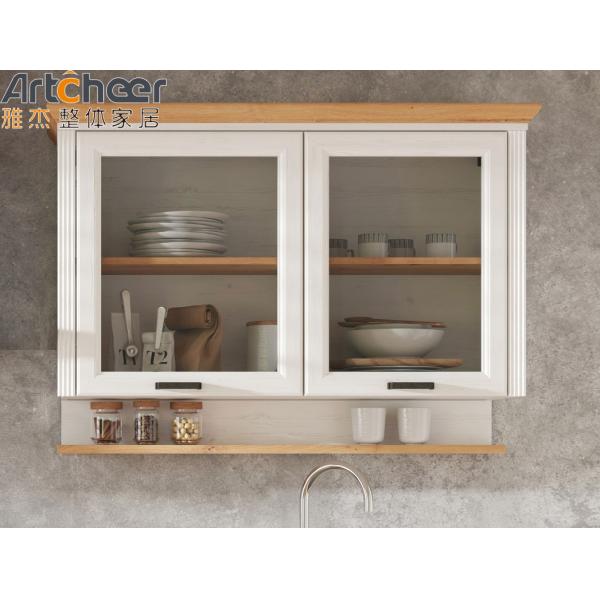 Outdoor and Bedroom Kitchen Cabinets with PVC Membrane Door Panel Surface Treatment
