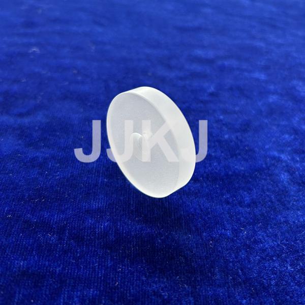 Customized Shape Single Crystal Sapphire Glass With Hole 9.0 Hardness