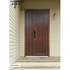 Quality Swing open Villa Entrance Door 90mm Fire Rated Security Door for sale