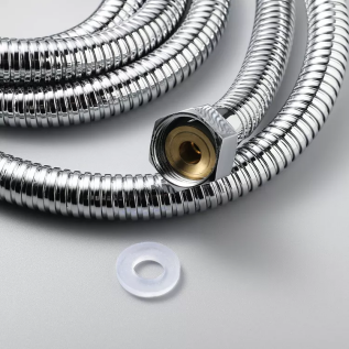 Stainless Steel Double Lock Flexible Shower Hose For Bathroom Return And Replacement