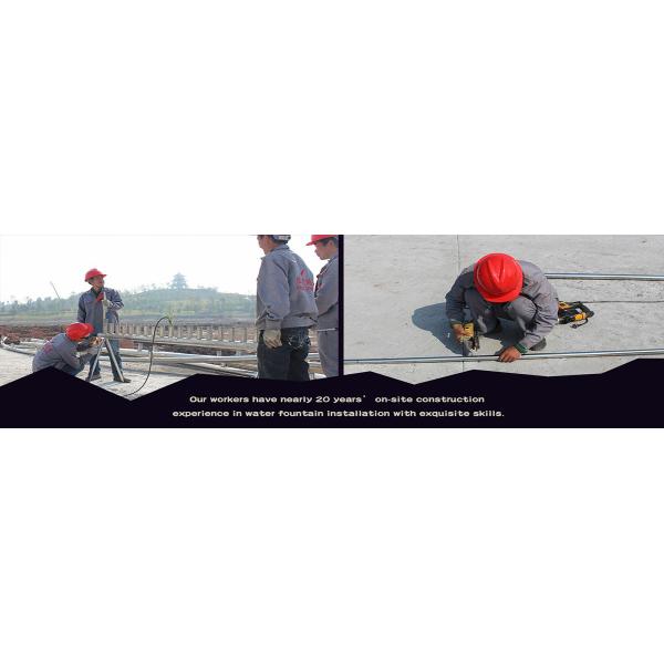 Commercial Stainless Steel 316 Music Dancing Fountain For Natural Sea Surface