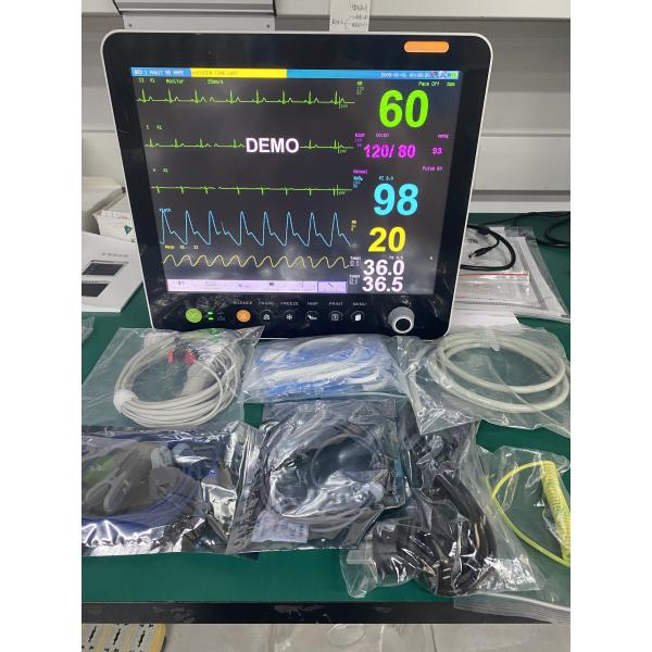 Audible / Visible Alarm Veterinary Multiparameter Monitor Lightweight for Pet Clinical