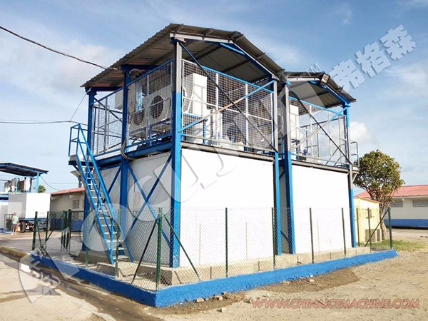 5 Ton Fresh Water Flake Ice Machine with Big Ice Size 40*40mm and PLC Core Components