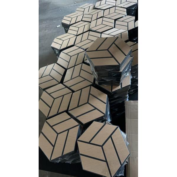 10mm PET Wood Veneer Acoustic Panels Slat Acoustic Decorative Panel No MDF