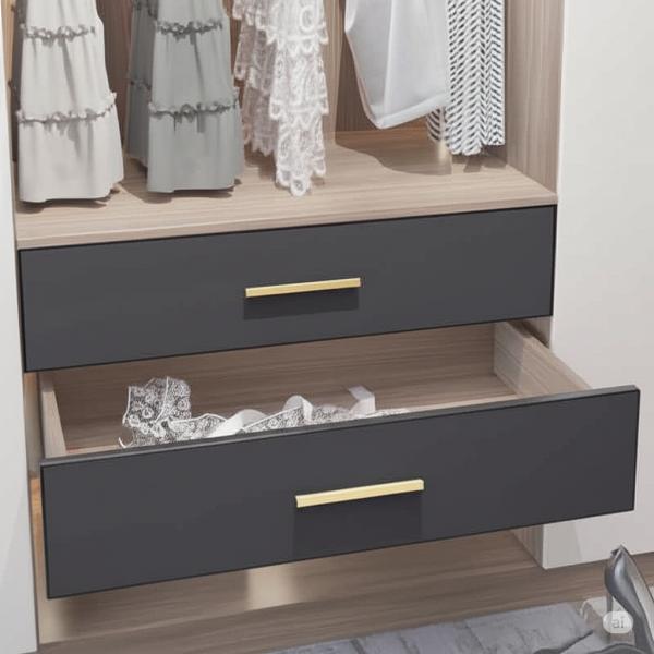 MJMFD Customizable Drawer Front Panel CYDP-001 - ENF Grade Particle/MDF Board, Eco-Friendly PVC Leather, Modern Minimalist Design for Wardrobe &