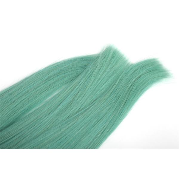 Straight human hair weft 1b light blue ombre color hair beauty ombre hair extension