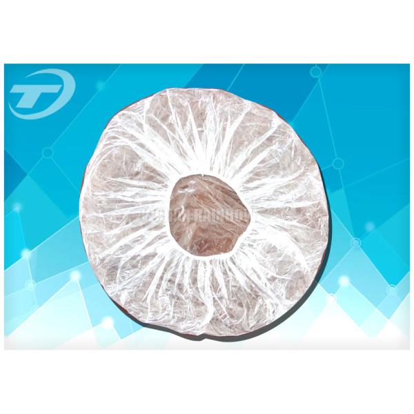 PE Disposable Shower Caps Single Use Transparent Dustproof And Waterproof
