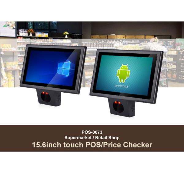 Supermarket Checker 15.6inch Touch Screen 1D/2D Scanner SSD 16G/32G/64G/128G/256G/512G