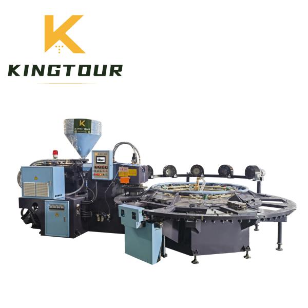 Rotary PVC Sole Injection Machine 380V / 220V TPU Injection Molding Machine European Standard