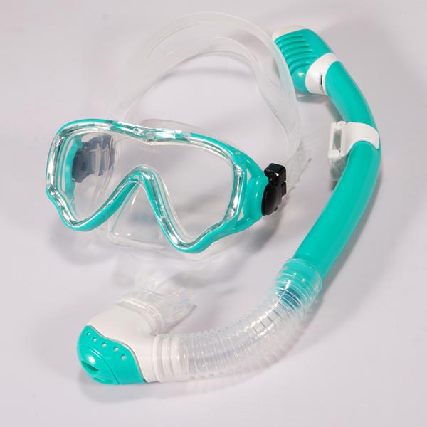 High Durability Anti Fog Snorkeling Mask Set UV Resistance Silicone Snorkeling Mask
