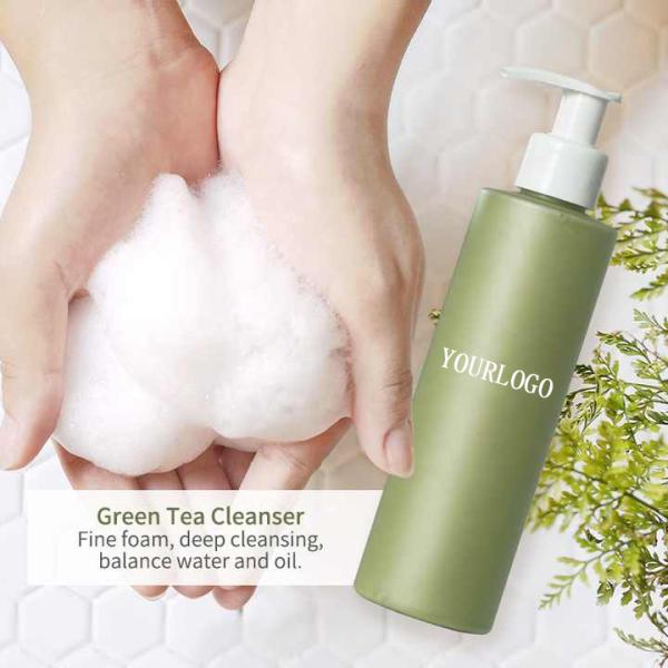 Customized Plant Green Tea Facial Cleanser Refreshing Oil Controlling Mild And Non Irritating Salicylic Acid Face Wash
