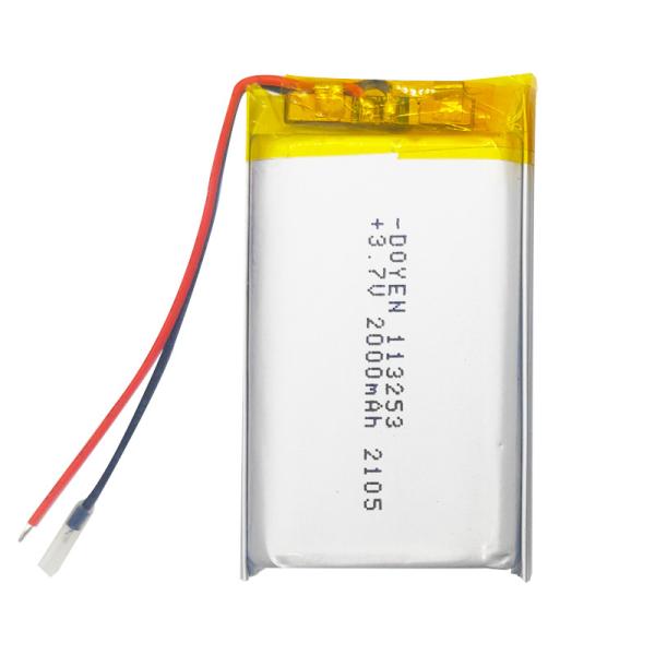 2000mah Lithium Ion Polymer LiPo 3.7 V Battery Pack Rechargeable