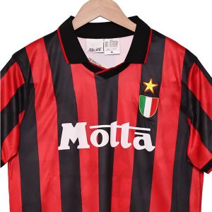 ​​1993-1994 AC Milan Home Retro Football Jerseys Classic Customization​