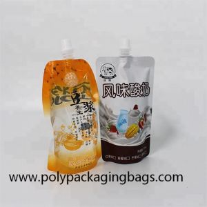 Reusable Plastic Stand Up Pouch With Spout Special Shaped
