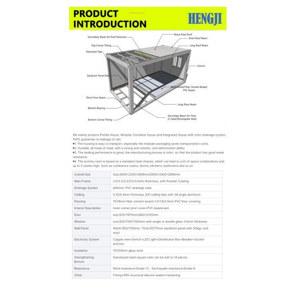 Efficiently Assemble Container House with PVC Board Floor Easy Installation Affordable