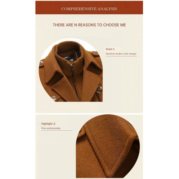 GARMENT DYED Customise OEM Winter Suit for Men's Woolen Business Casual Small Suit