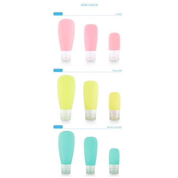 Multicolor 30ML Silicone Travel Shampoo And Conditioner Bottles
