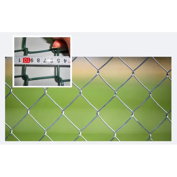 Long Flife Span Aluminum Coated Chain Link Fence Good Corrosion And Rust Resistance Performance