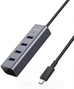 Quality 4Port Aluminum USB C Multiport Adapter For MacBook Pro FCC for sale