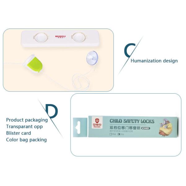 Superior Materials Child Safety Window Locks Baby Double Gears Sliding