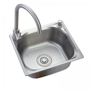 China 304 Under Counter Stainless Steel Sink Brushed One bowl Family Use on sale