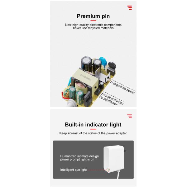 48W 4A 12V DC Wall Mount Power Adapters Terminal Block For Hair Trimmer