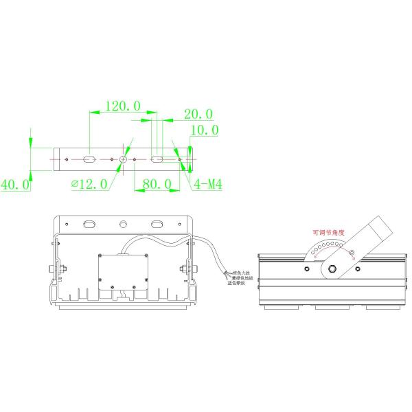 IP66 Waterproof LED High Mast Light 200W , High Luminous Warm White LED High Bay Fittings