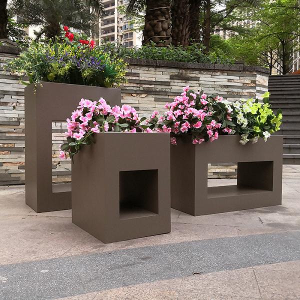 Raised Garden Corten Steel Large Planters Galvanised Flower Pots