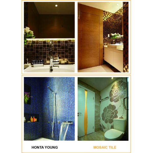 HTY - TG 300 300*300 Indoors Wall Golden Glass Mosaic Tile Made in Foshan Factory