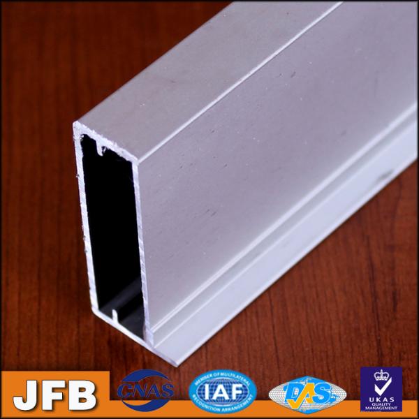 Item L007 3000meters anodized silver CNC aluminum anodized/powder coating electrophoretic kitchen cabinet frame profile