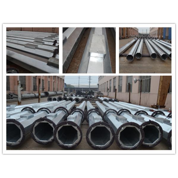 Hot Dip Galvanized Tapered Power Steel Utility Pole For Powerful Projects