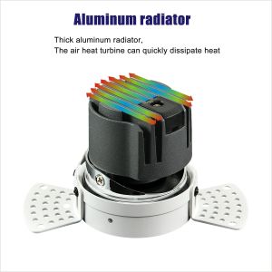 Bathroom Anti Glare LED Downlights Ip65 Waterproof Fire Rated 80W