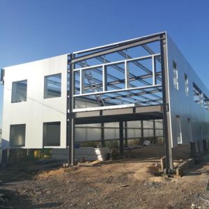 Quality Light Weight Prefabricated Steel Office Building Painted Surface Treatment for sale