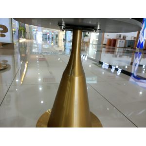 Easy Cleaning Stainless Steel 50cm Gold Plated Coffee Table