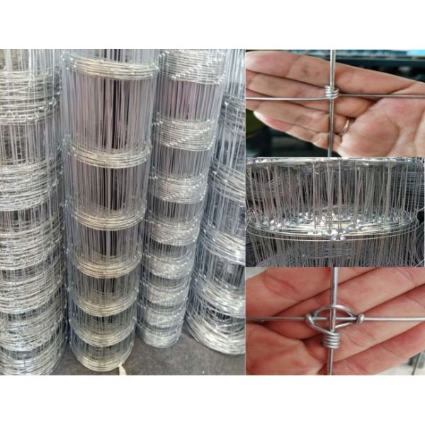 Galvanized Steel Cattle Fence Wire Mesh Fixed Knot For Farm OEM