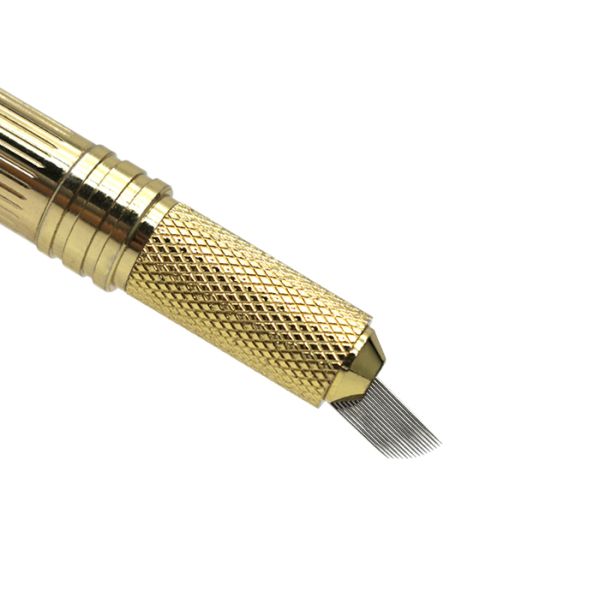 Eyebrow 3D Microblading Permanent Makeup Needle 15-Prong Curved Needles