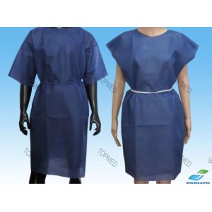 Quality Disposable 21 G/M² 115*137cm Comfortable Hospital Gowns for sale