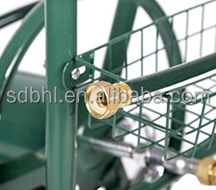 Customized Stainless Steel Four Wheels Garden Hose Reel Cart for Long Range Irrigation