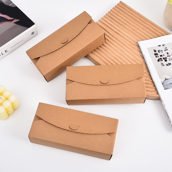 Custom Kraft Paper Gift Box for Cookies Candy Eco-Friendly