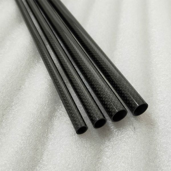 Dia 8mm Thick 1mm 3K Carbon Fiber Tube PGlossy Wrapped For RC Air Model