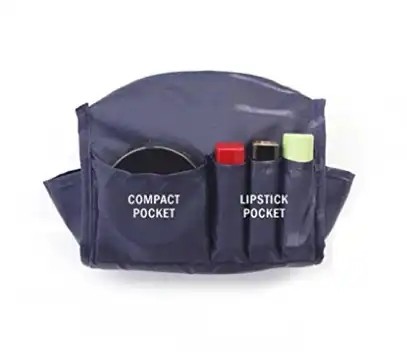 Waterproof Washable Travel Nylon Cosmetic Bag Plain Toiletry Zippered Makeup Bag