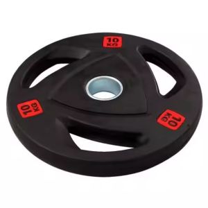 Quality 15kg Rubber Weight Plates Customized Weight Lifting Plates Black for sale