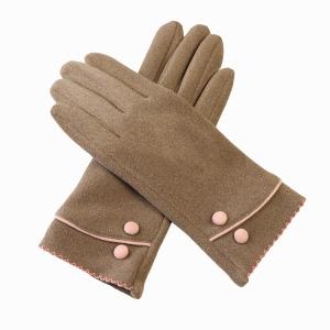 Quality Custom Embroidery Winter Warm Gloves Mittens Thermal Thick Touchscreen For Women for sale